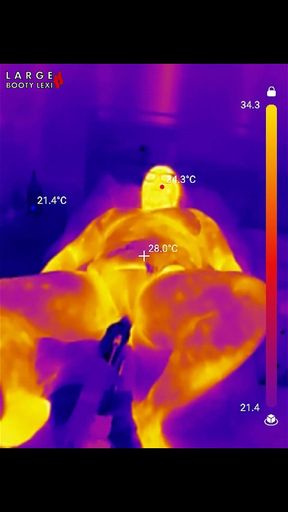 First BBC Sex Machine Fuck: Oiled up BBW Cums Hard on Your Massive Cock, 15 Min Ride and Cum Countdown, POV Thermal