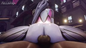 Widowmaker Riding BBC With A Butt Plug In