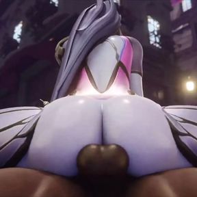 Widowmaker Riding BBC With A Butt Plug In