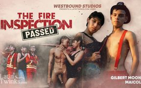 Gilbert Moon Can't Afford to Close His Club, so He Pays Firefighter Maicol with a Blowjob and His Ass