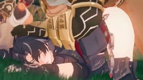 Wriothesley defiled by NPC raw gay animation