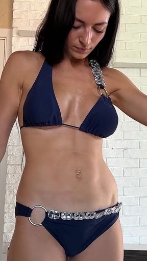 Belly Button Plunger Suction in Bikini