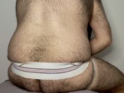 FUN WITH BUTT PLUGS, SHOWING OFF MY HAIRY HOLE, STROKING MY UNCUT COCK, (PREVIEW)
