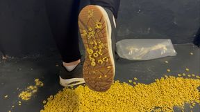 Part 1 - Crushing food - Sneaker Stomps – Crushing Cereal Into Dust With My Sneakers