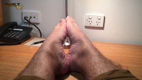 How Do You Feel About Wrinkled Soles - Feet on the Desk *** of Day - Manlyfoot