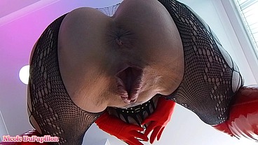Sexy POV Squirt in Red Boots