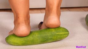 Nikita Cucumber Crush - Food Crushing - HD MP4