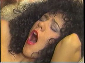 Brunette star Kim Carson gets pussy eaten and fucked in 80s flick