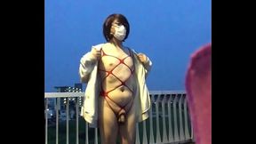 女装子まゆのお外でオナニー