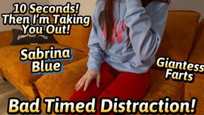 Real Fast, 10 Seconds in and out! - Giantess - Farting - Sabrina Blue