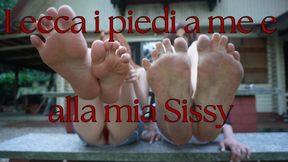 Lecca i piedi a me e alla mia sissy