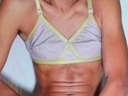 Femboy  jerking off cum - Lana Rosunx