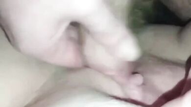 Redhead milf deep throat gagged with sloppy cum gushes and loud moans