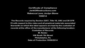 special delivery with rebecca love and joclyn stone - jerk off instructions