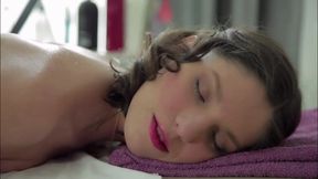 Pussy fucking fingering after massage