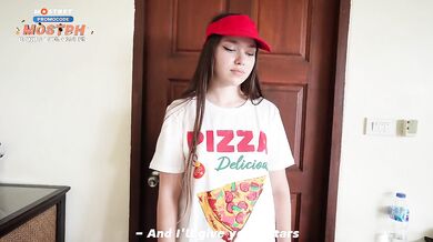 Pizza girl takes a rough fuck for her tip and walks bowlegged