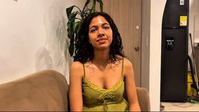 First Date Hiccup Cutie: Innocent Latina's Oily Sweat & Small Tits Make Me Rock Hard (POV)