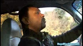 Black Muscled Dude Fucks Gay Skinny White Boy Bareback Style 24