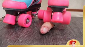 Roller Skates special - Rollchuhe Special #CBT #Rollerskates #Skinny girl #CBT Board