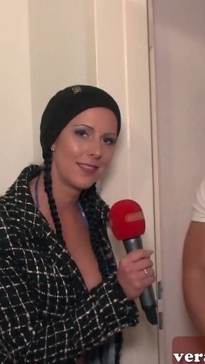 Powerful moment from "German Public flashing porn casting in the night"