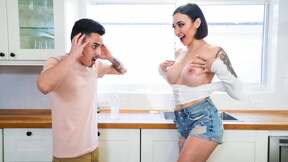 Step Brother, check out my new tits!