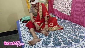 Desi Tharki Sasur ne Gaon ki Bahu ko pela, indian bride fuck First Night her father-in-law when husband bathroom
