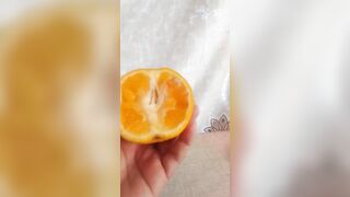 FREAKY STEPMOM HAVING FUN WITH ORANGE
