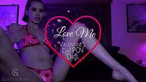 Love Me! Valentines POV Date - Sensual Femdom Latex Bikini Goddess Worship by Goddess Kyaa - 720p MP4