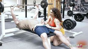 German Gym MILF Mara Martinez gets fucked hard and creampied