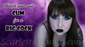 Watch your Wife Cum for a Big Cock WMV