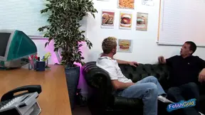 Big titted babes take double penetration at restaurant