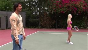 Threesome in the Tennis Court