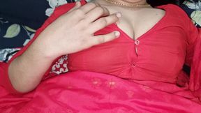 New Bangladeshi red saree sex video. Bangla voice hot sex video