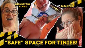 Safe Space for Tinies: Sweet BBW Sara Star Tries and Fails to Keep Tiny Men from Being Eaten by MiLF Giantess OctoGoddess ft vore pov, endoscope