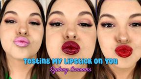 Testing My Lipstick On You - Sydney Screams Tries on 8 Shades of Lipsticks to Kiss You with Lipstick Marks on Tissue