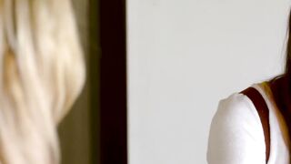 Lesbian Milf Seduces Teen with Older Photographer - Girl on girl action between teen & milf