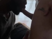 Jock Sucks Other Jock Then Bust His Load In His Mouth While Other Jock Cums