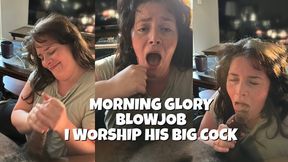 Morning Glory Blowjob I Worship His Big Cock | Luna Lewis