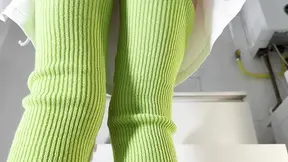 Inviting sweet thing's thigh high socks trailer