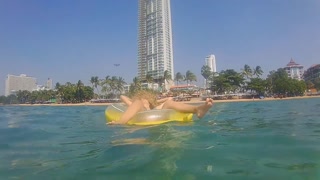 Open Sea PEE Adventure # Public FOUNTAIN PISSING