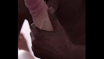 Black Man Sucks BIG WHITE DICK