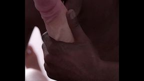 Black Man Sucks BIG WHITE DICK