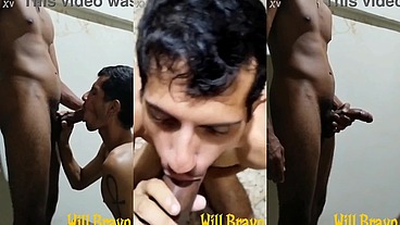 26cm de pica que o negão pauzudo me deu na boca