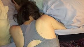 Sweet mom enjoys having her butt&#x1F351; filled and welcoming creampie