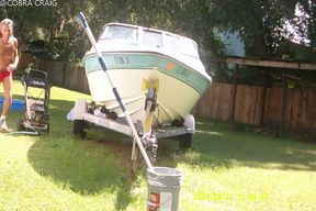 9-21-26 COBRA STARTS THE BOAT THE WHOLE TIME BIT CH ING THE LADY NEXT DOOR IS A HI IQ MORON AND THE LOVE BUGS.
