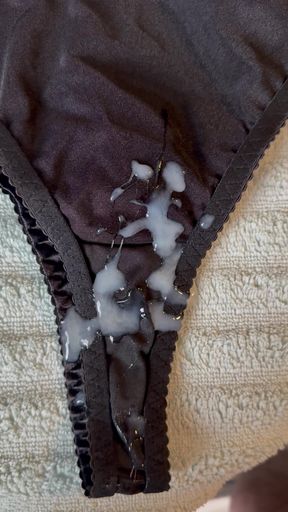 Cum on wife's panties 18