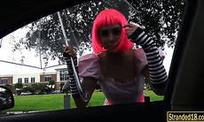Cosplayer Natalie screwed by stranger