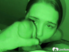 Friend sucks my johnson in dark bathroom