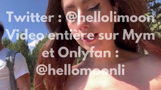 French libertine student gets fucked hard after a hike big cock big tits