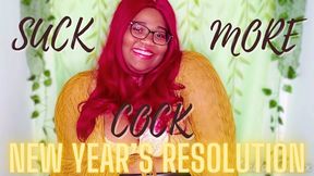 New Year's Resolution - Suck More Cock! - Bella Trixxx - Cock Worship Encouragement 480p